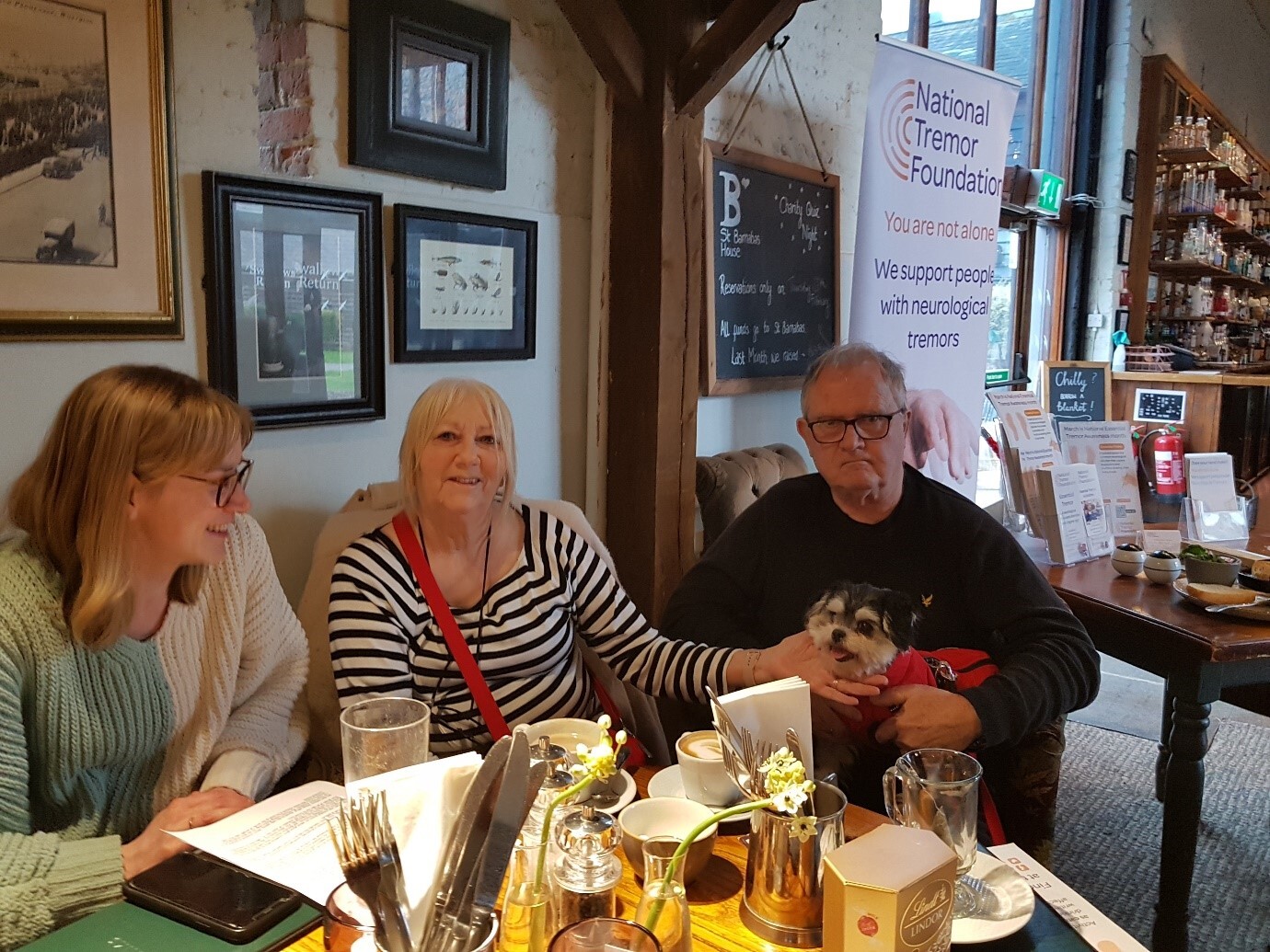 Annie and Bruce with rescue dog Miss Minnie Mouse21